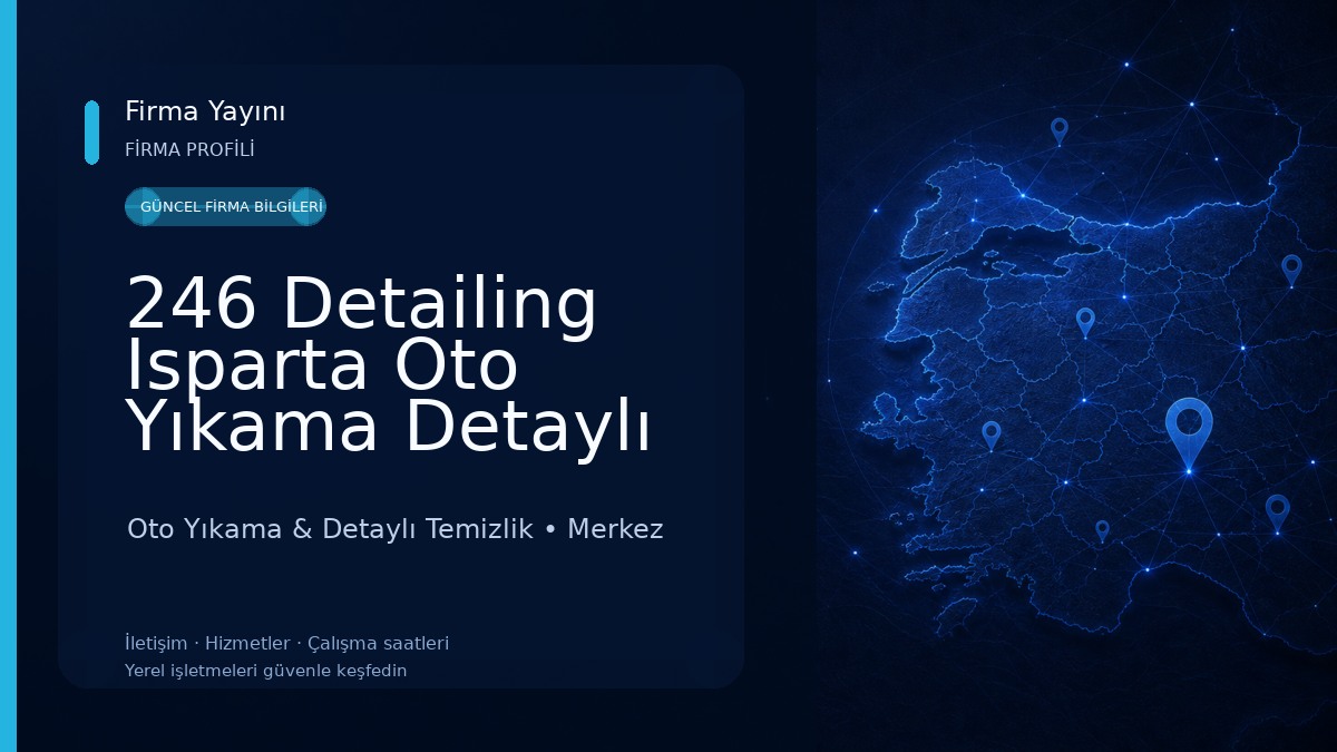246 Detailing Isparta Oto Yıkama Detaylı Temizlik