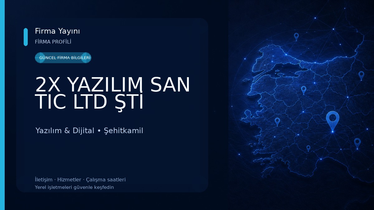 2X YAZILIM SAN TIC LTD ŞTİ Yazılım & Dijital