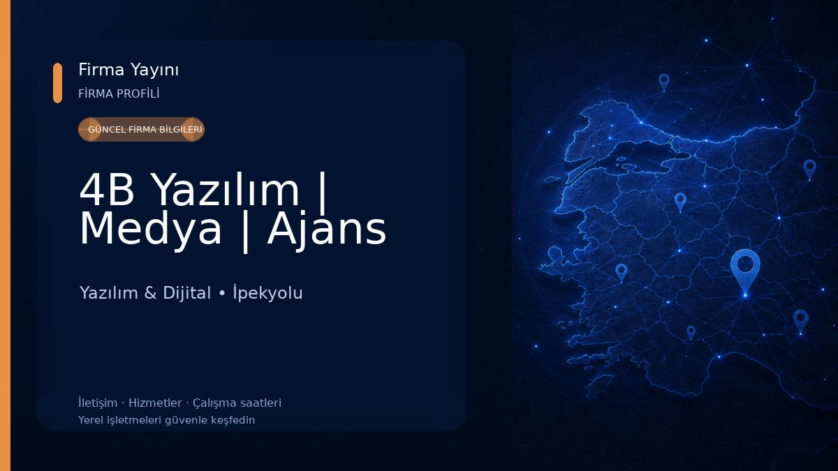 4B Yazılım | Medya | Ajans Yazılım & Dijital