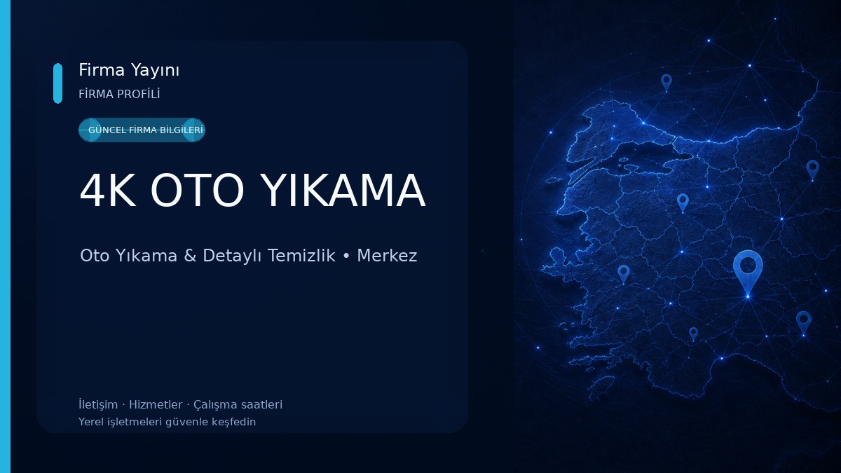 4K OTO YIKAMA Oto Yıkama & Detaylı Temizlik