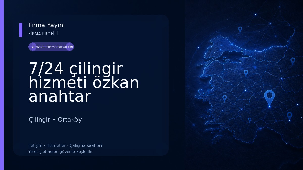 7/24 çilingir hizmeti özkan anahtar 