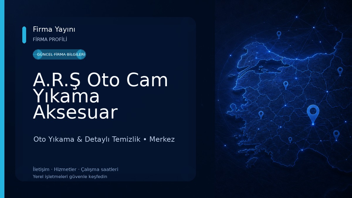 A.R.Ş Oto Cam Yıkama Aksesuar Oto Yıkama & Detaylı Temizlik