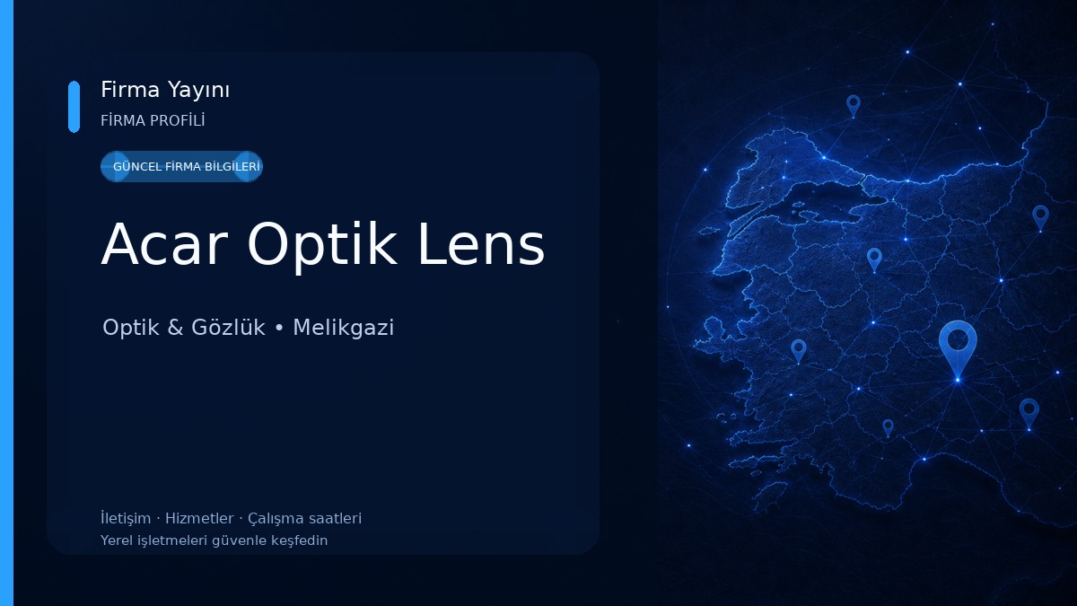 Acar Optik Lens Optik & Gözlük