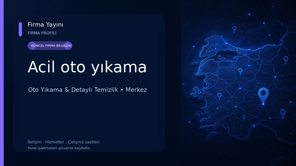 Acil oto yıkama