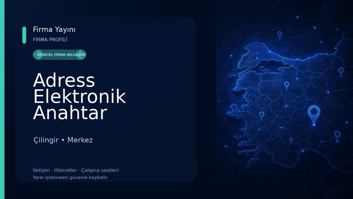 Adress Elektronik Anahtar 