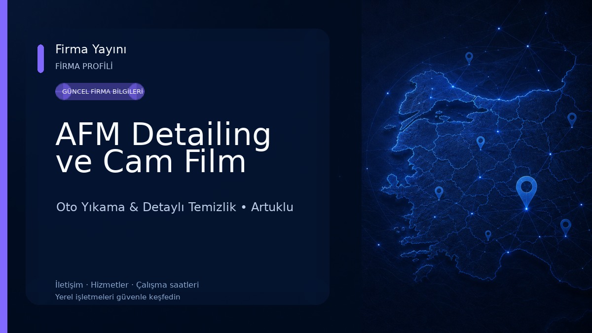 AFM Detailing ve Cam Film