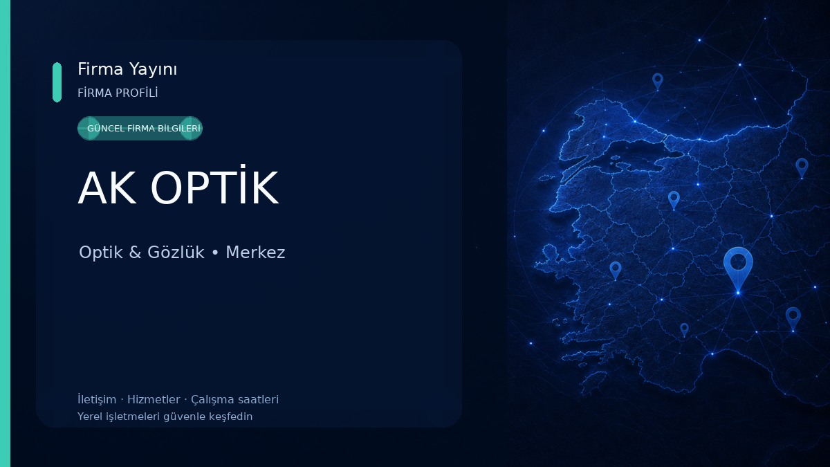AK OPTİK Optik & Gözlük
