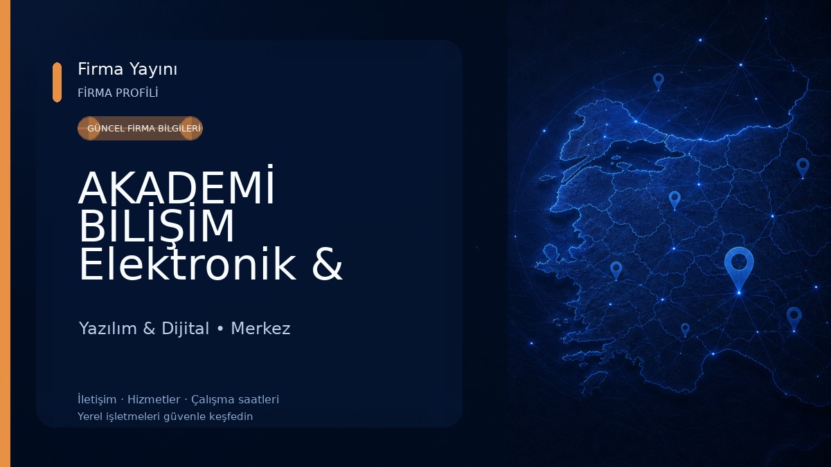 AKADEMİ BİLİŞİM Elektronik & Bilgisayar & Güvenlik - Kamera Sistemleri 