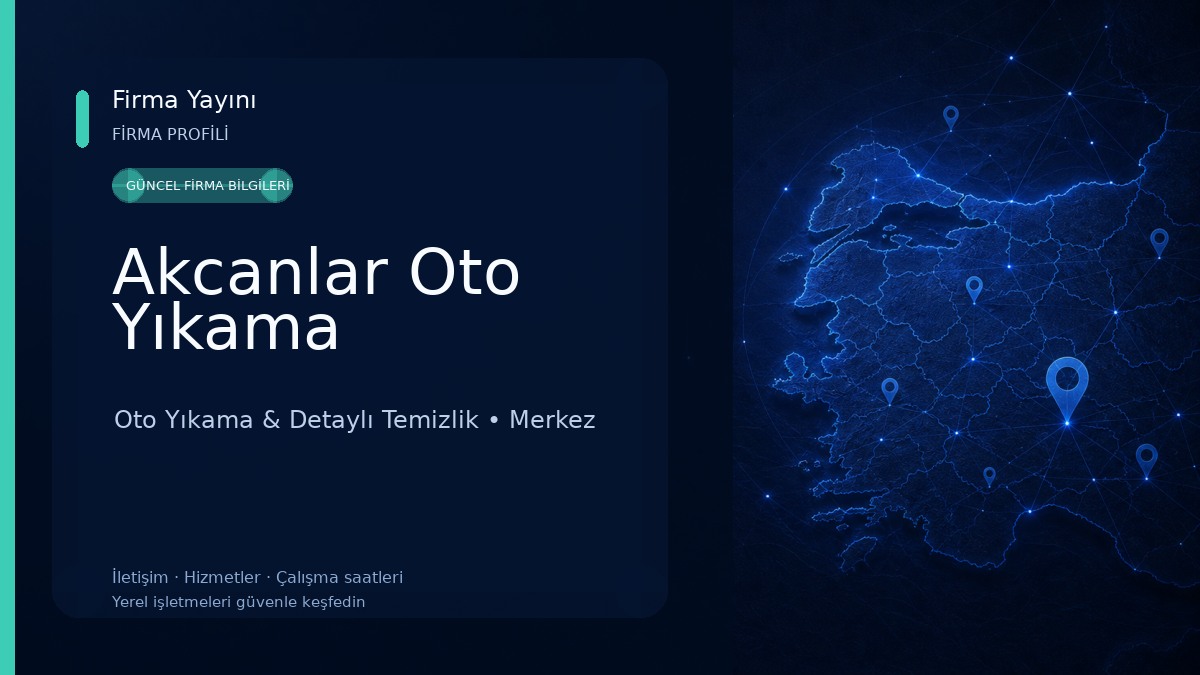 Akcanlar Oto Yıkama 