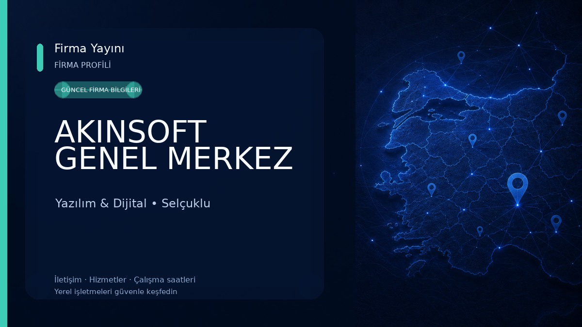 AKINSOFT GENEL MERKEZ Yazılım & Dijital