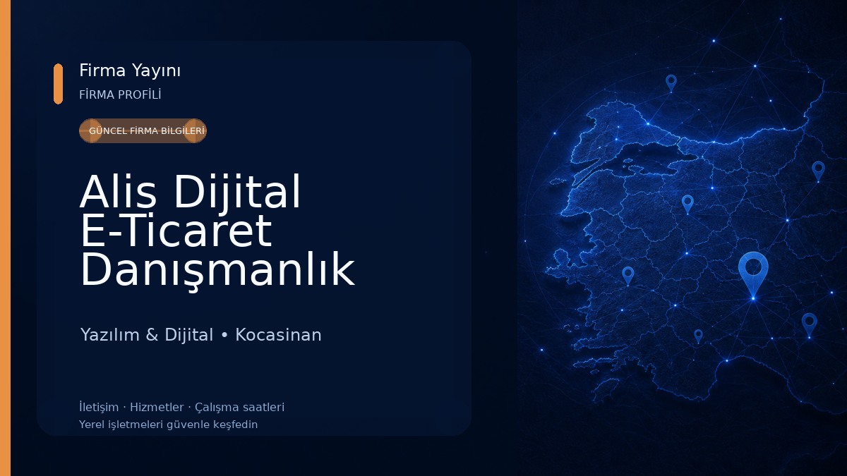 Alis Dijital E-Ticaret Danışmanlık Reklam Ajansı (Shopify - İkas Partner) Yazılım & Dijital