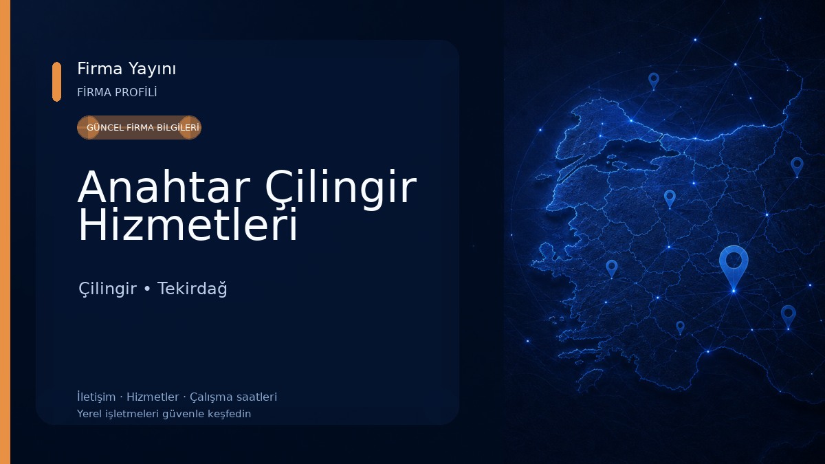 Anahtar Çilingir Hizmetleri Çilingir