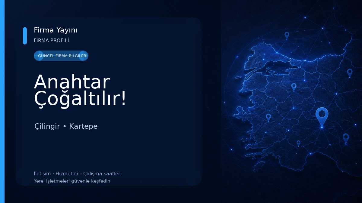 Anahtar Çoğaltılır! Çilingir