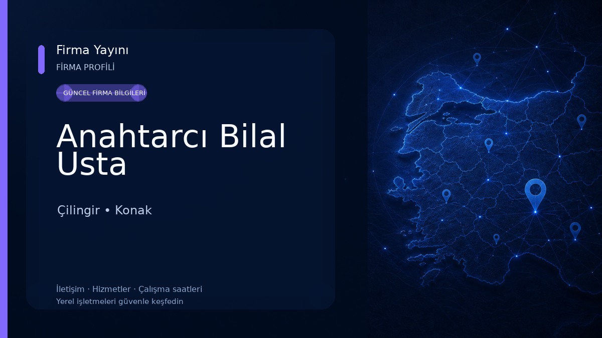 Anahtarcı Bilal Usta 
