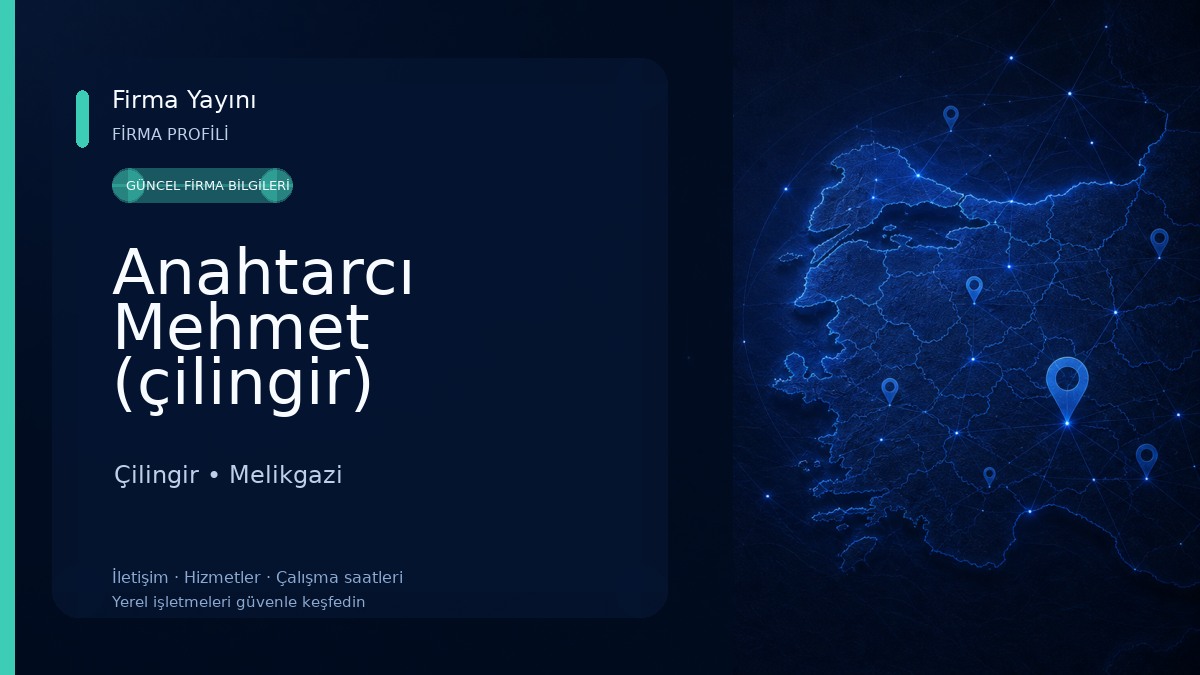 Anahtarcı Mehmet (çilingir) (Karaduman Anahtar) Çilingir