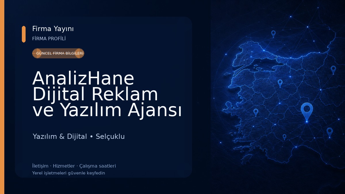 AnalizHane Dijital Reklam ve Yazılım Ajansı Yazılım & Dijital
