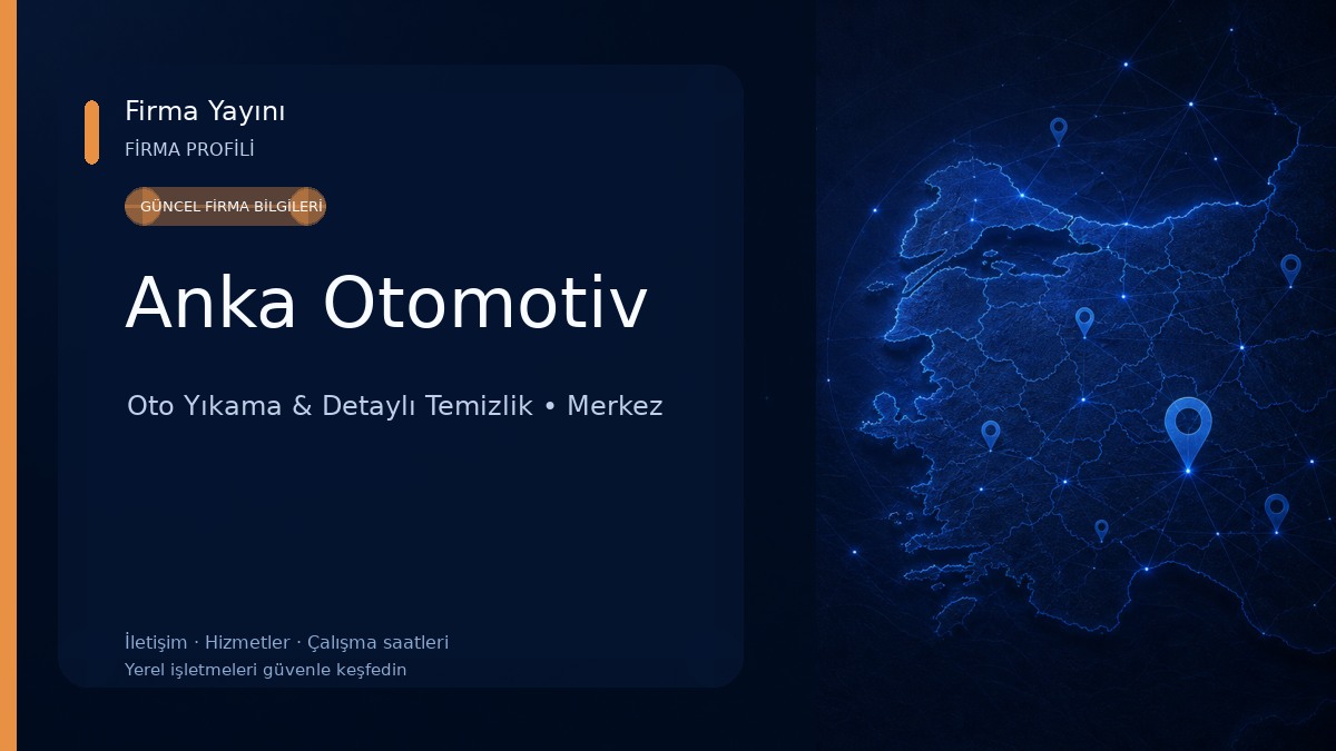 Anka Otomotiv Oto Yıkama & Detaylı Temizlik