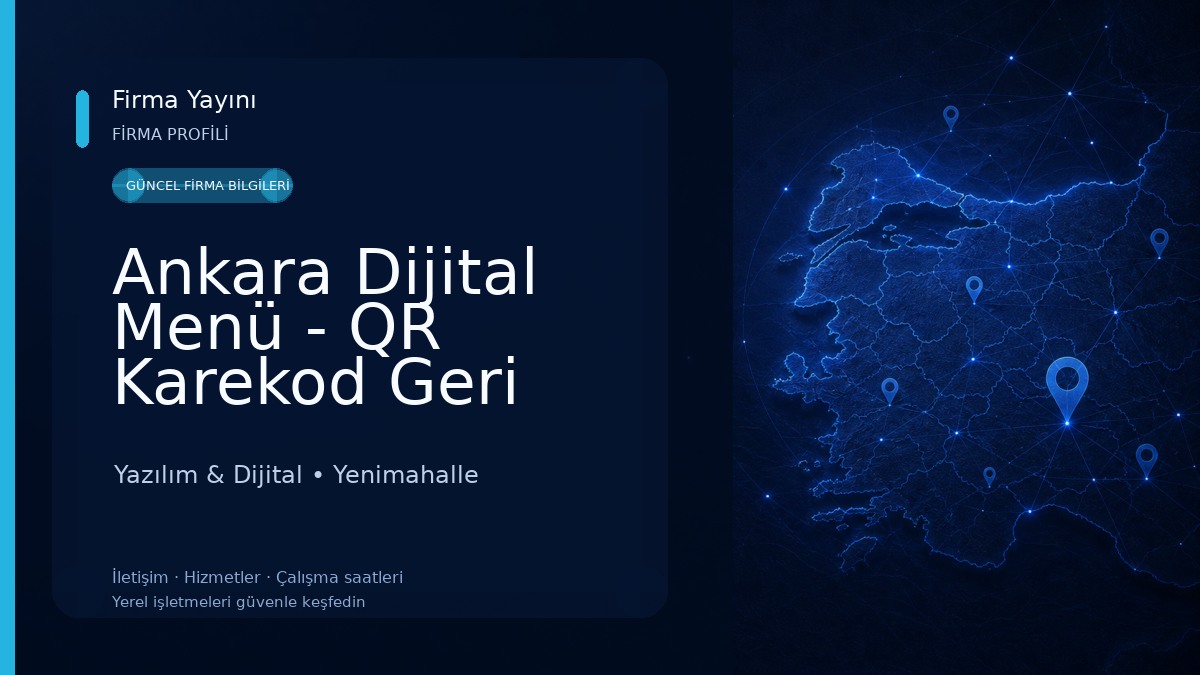 Ankara Dijital Menü - QR Karekod Geri Bildirim