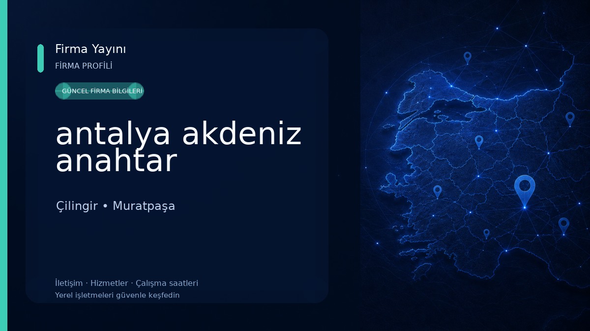 antalya akdeniz anahtar