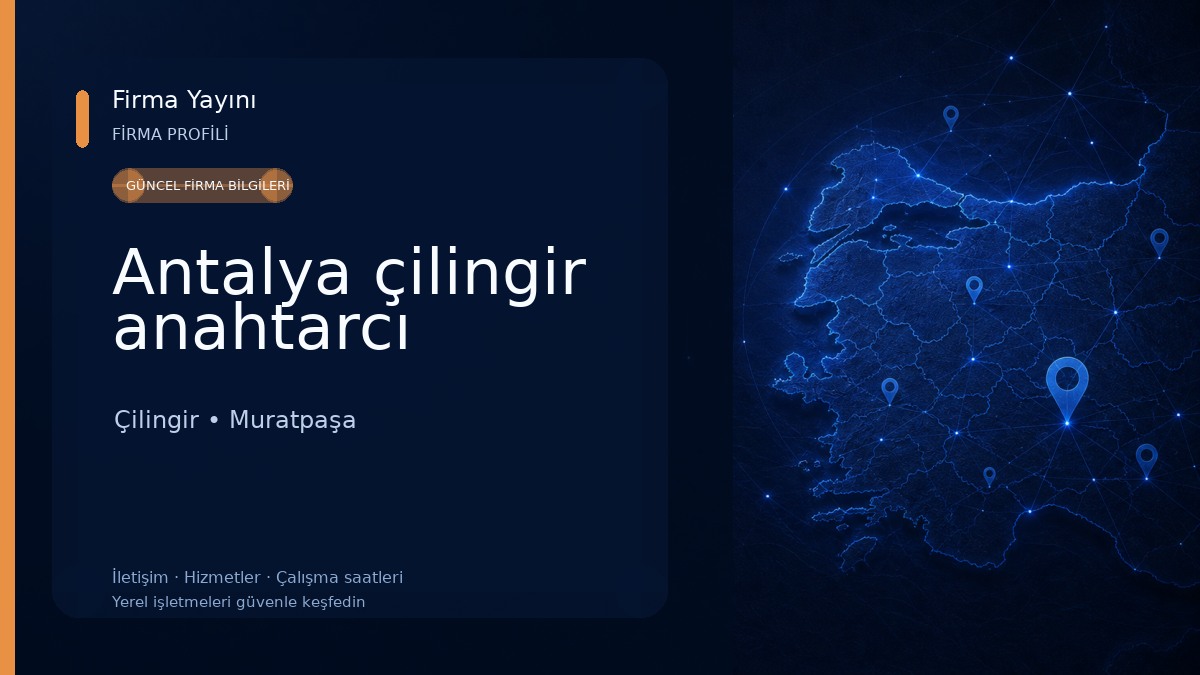 Antalya çilingir anahtarcı Çilingir