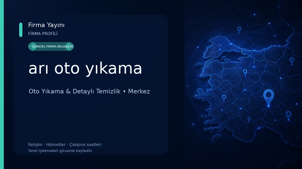arı oto yıkama