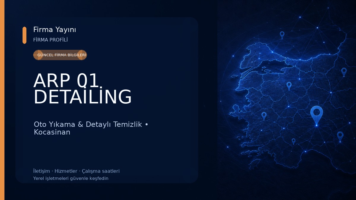 ARP 01 DETAİLİNG Oto Yıkama & Detaylı Temizlik