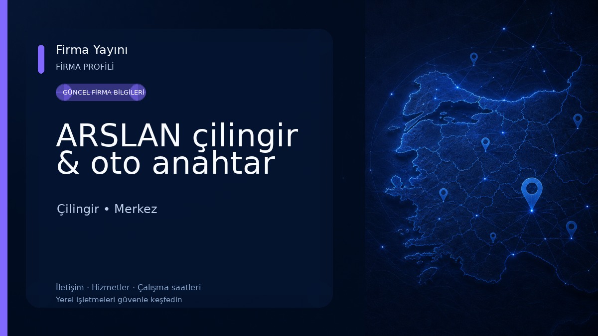ARSLAN çilingir & oto anahtar 