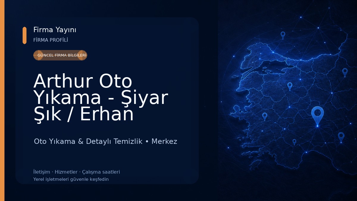 Arthur Oto Yıkama - Şiyar Şık / Erhan Deniz Oto Yıkama & Detaylı Temizlik