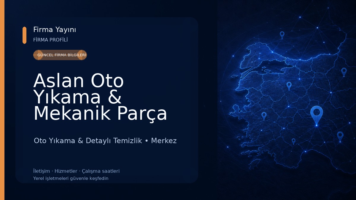 Aslan Oto Yıkama & Mekanik Parça Temizlik Oto Yıkama & Detaylı Temizlik