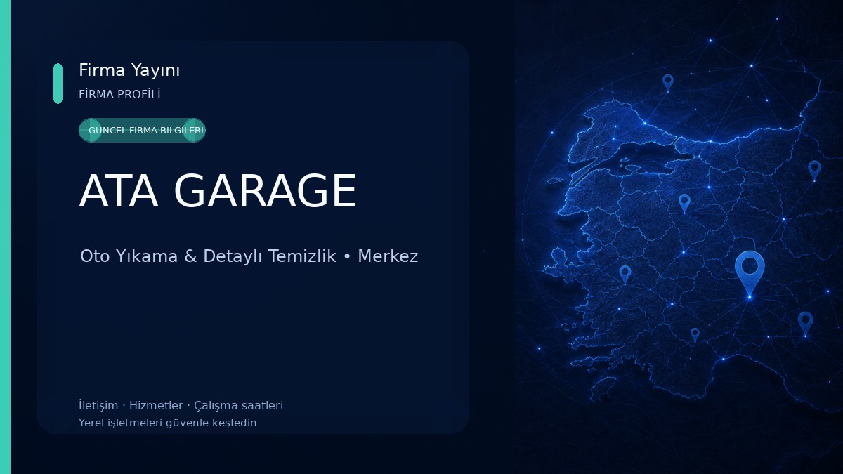 ATA GARAGE Oto Yıkama & Detaylı Temizlik