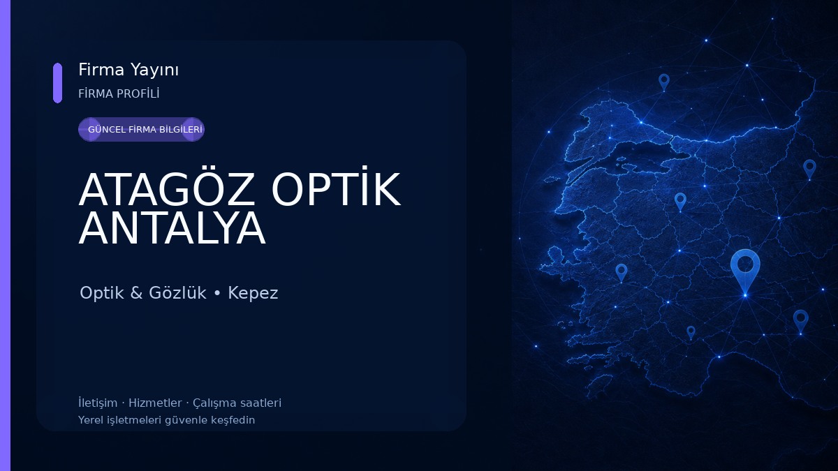 ATAGÖZ OPTİK ANTALYA Optik & Gözlük