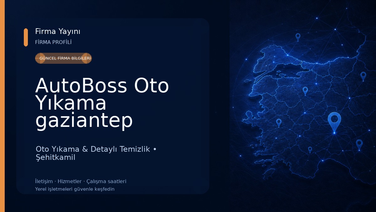 AutoBoss Oto Yıkama gaziantep Oto Yıkama & Detaylı Temizlik