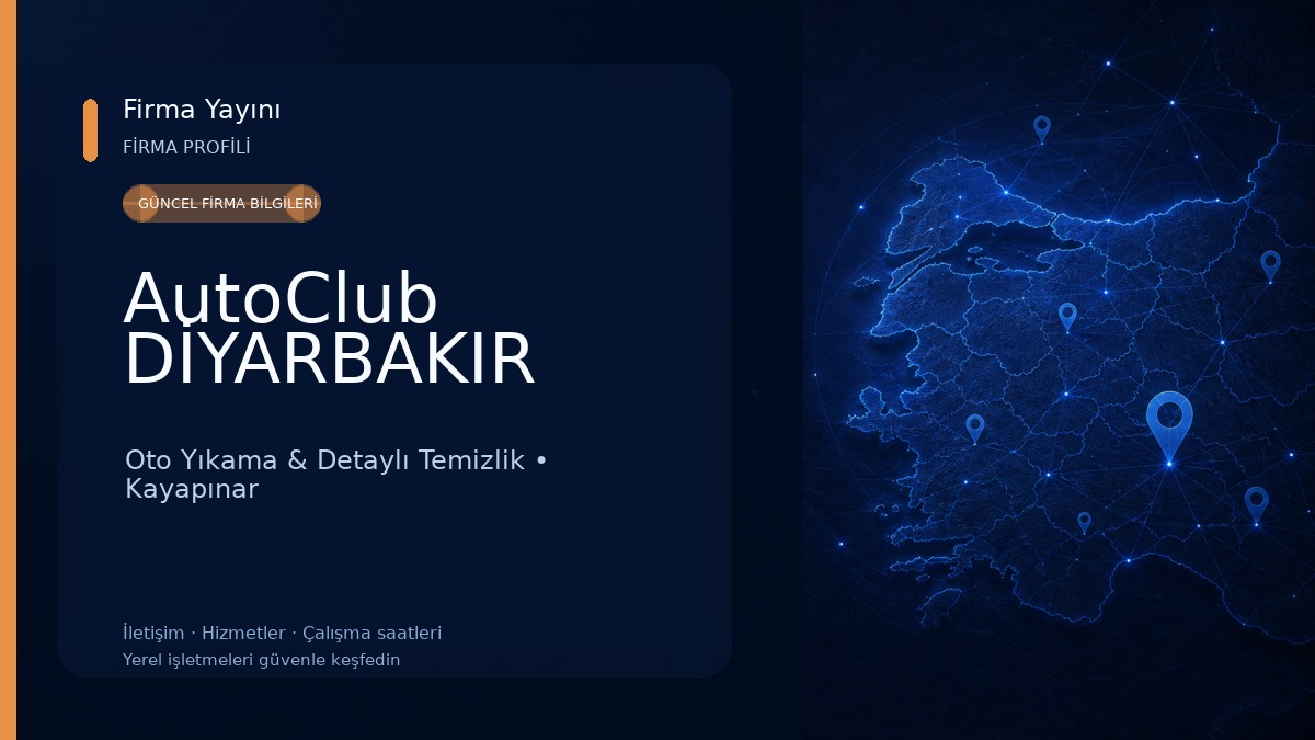 AutoClub DİYARBAKIR Oto Yıkama & Detaylı Temizlik