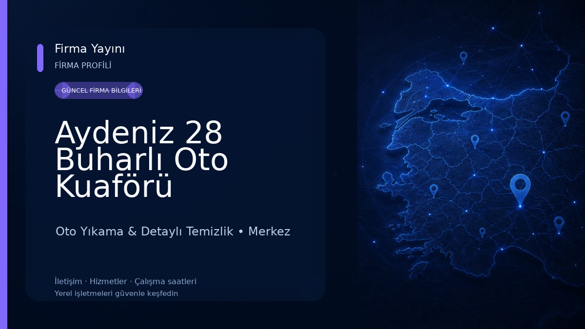 Aydeniz 28 Buharlı Oto Kuaförü Oto Yıkama & Detaylı Temizlik