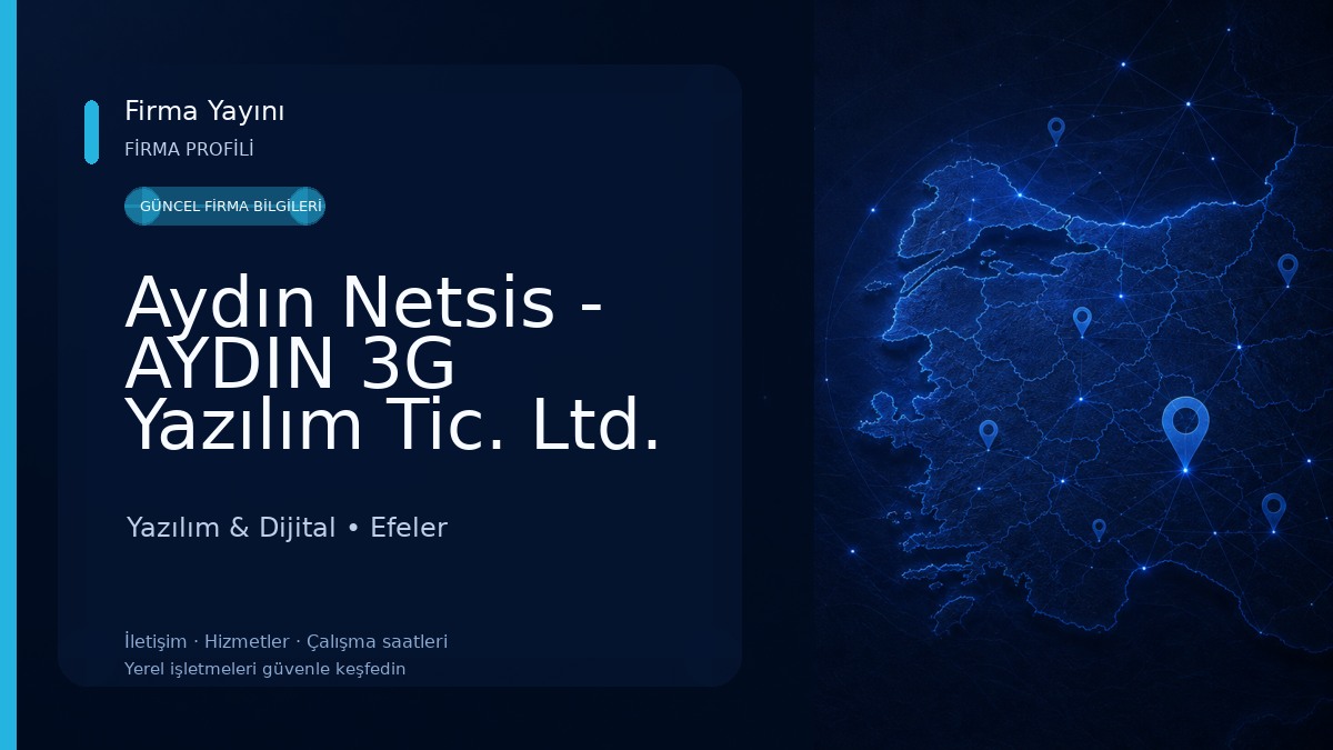 Aydın Netsis - AYDIN 3G Yazılım Tic. Ltd. Şti