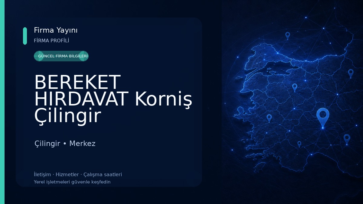 BEREKET HIRDAVAT Korniş Çilingir 