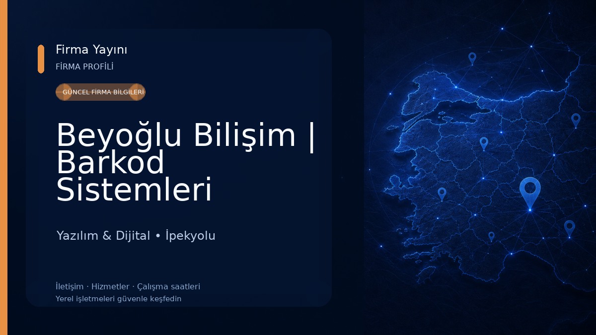 Beyoğlu Bilişim | Barkod Sistemleri Yazılım & Dijital