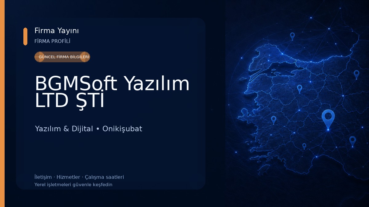 BGMSoft Yazılım LTD ŞTİ Yazılım & Dijital