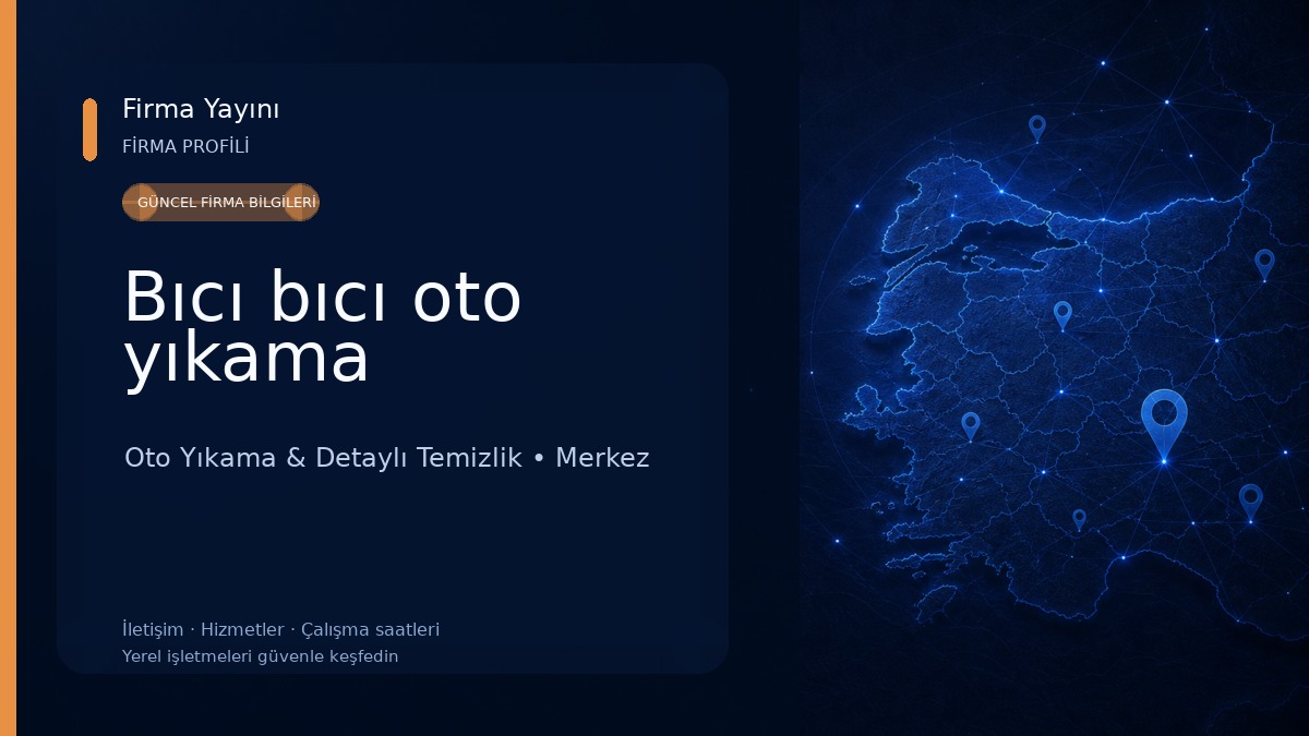Bıcı bıcı oto yıkama