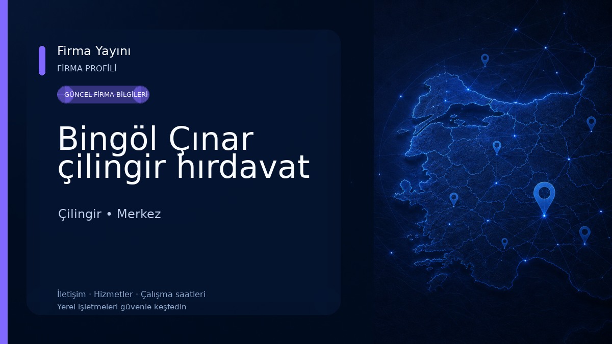 Bingöl Çınar çilingir hırdavat 