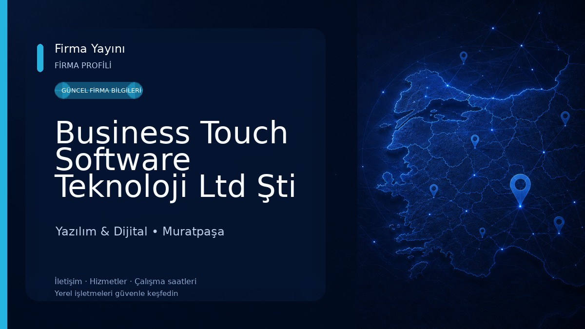 Business Touch Software Teknoloji Ltd Şti Nfc Market Yazılım & Dijital
