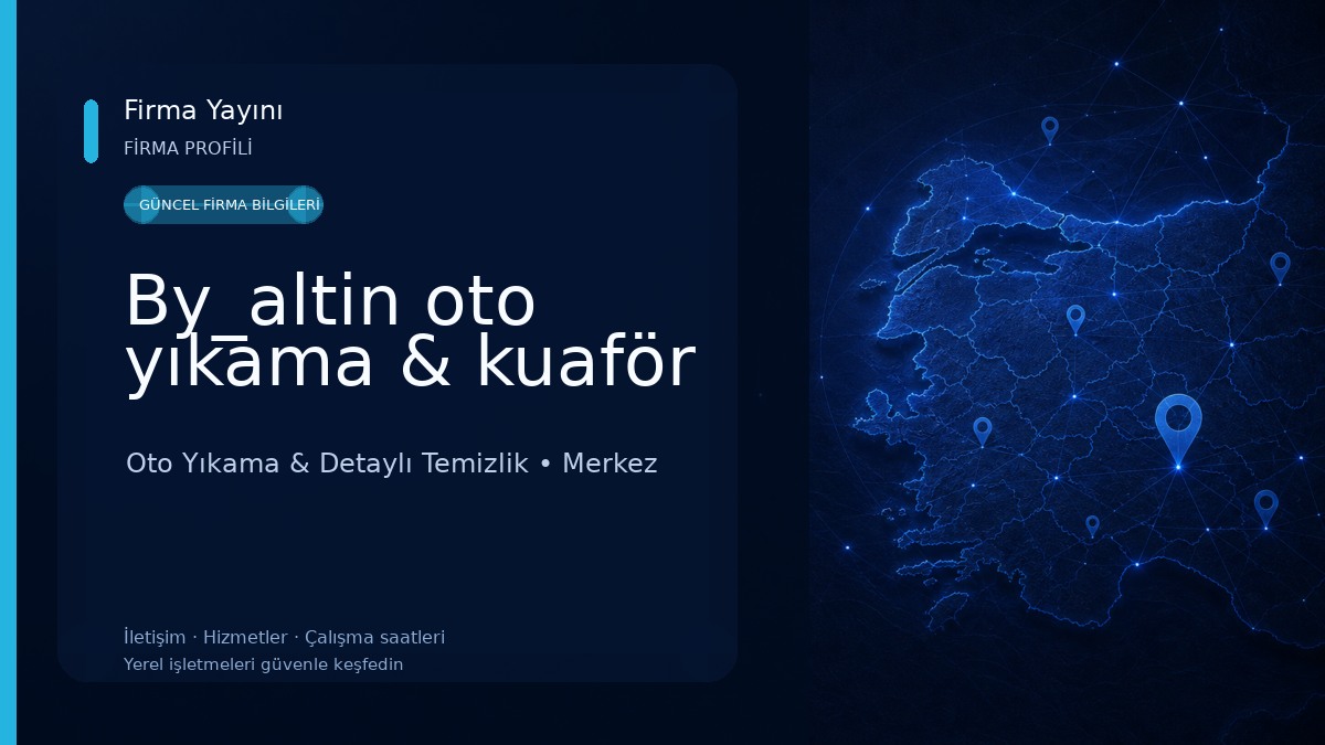 By_altin oto yıkama & kuaför Oto Yıkama & Detaylı Temizlik