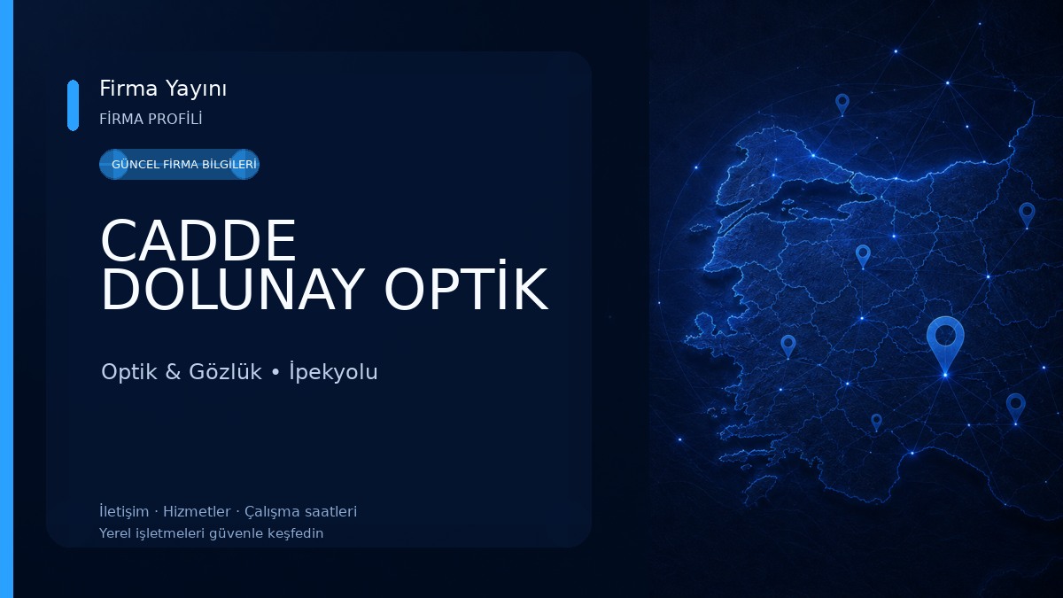 CADDE DOLUNAY OPTİK Optik & Gözlük