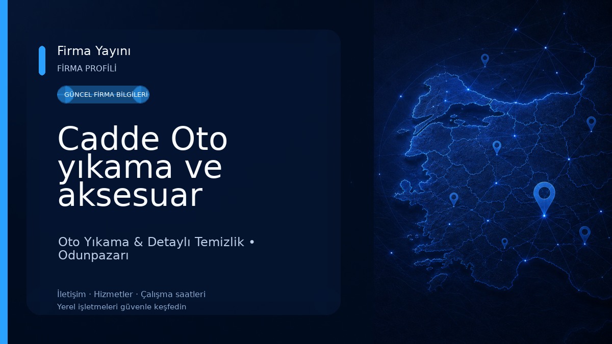 Cadde Oto yıkama ve aksesuar