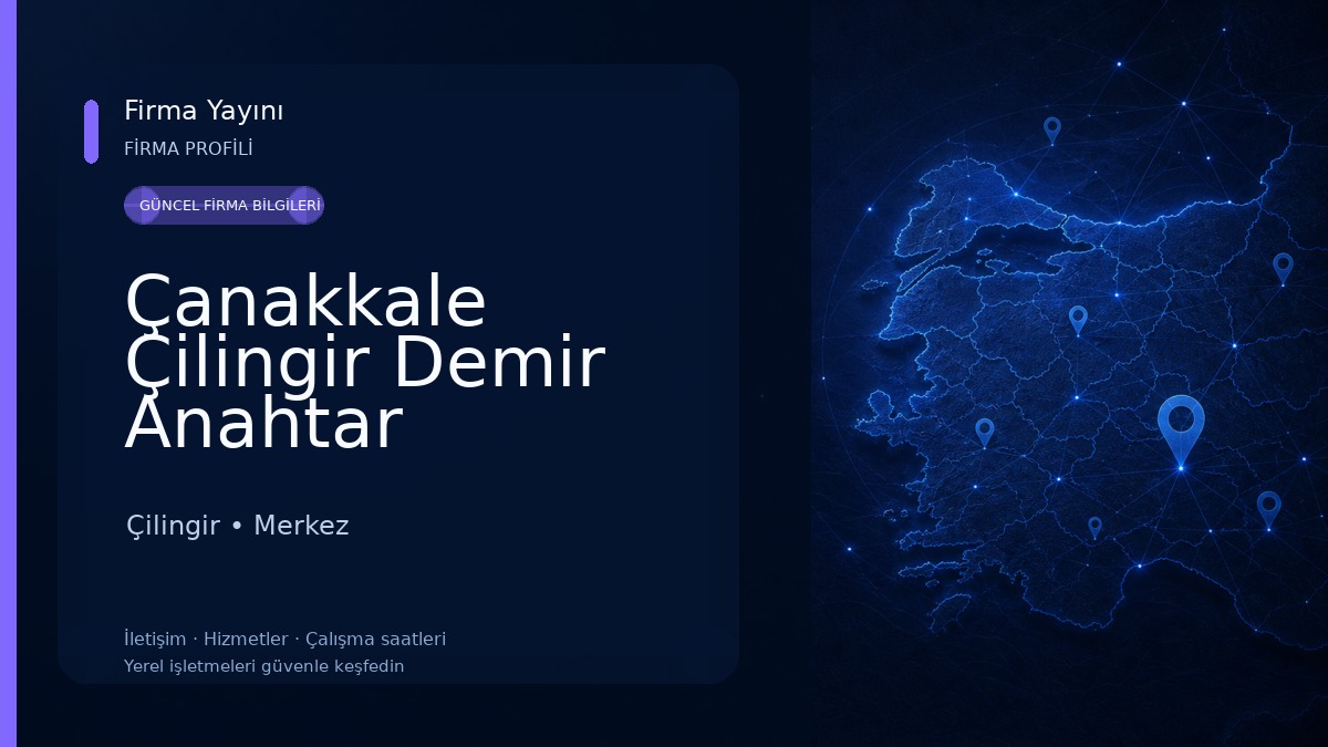 Çanakkale Çilingir Demir Anahtar 