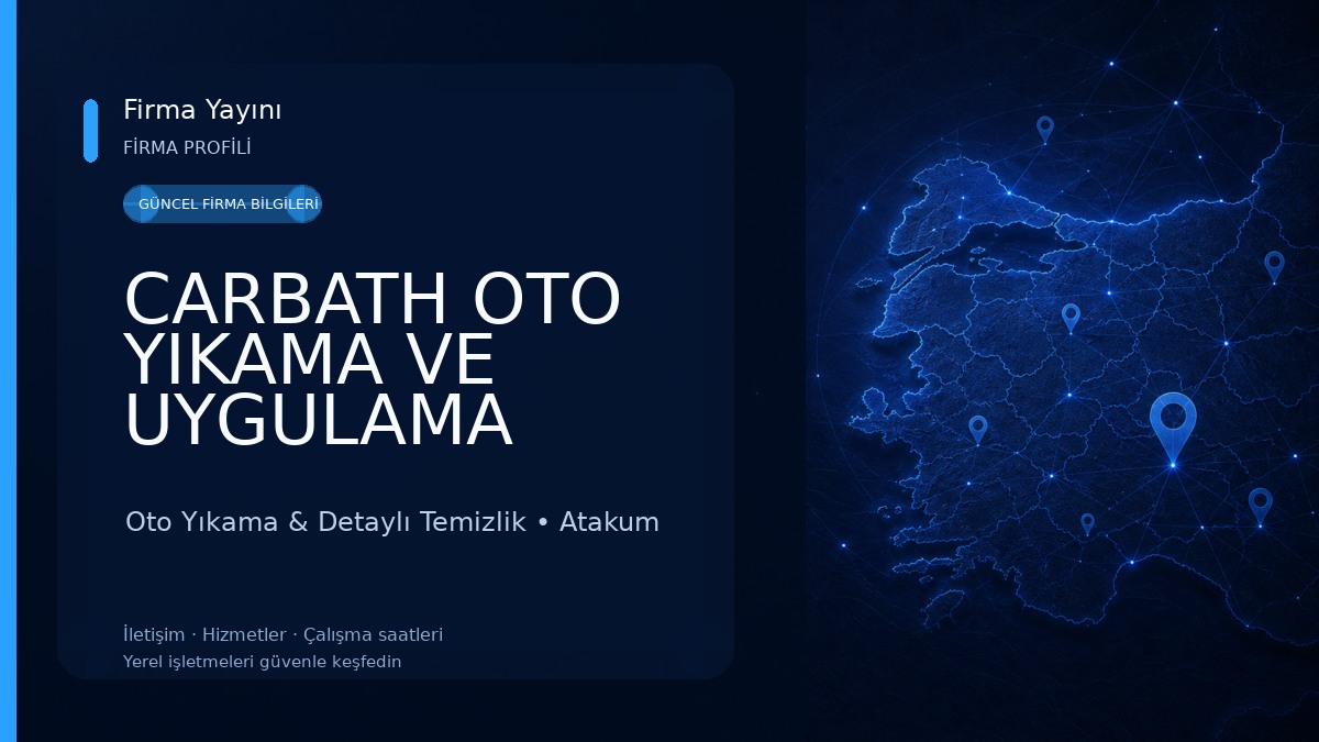 CARBATH OTO YIKAMA VE UYGULAMA MERKEZİ Oto Yıkama & Detaylı Temizlik