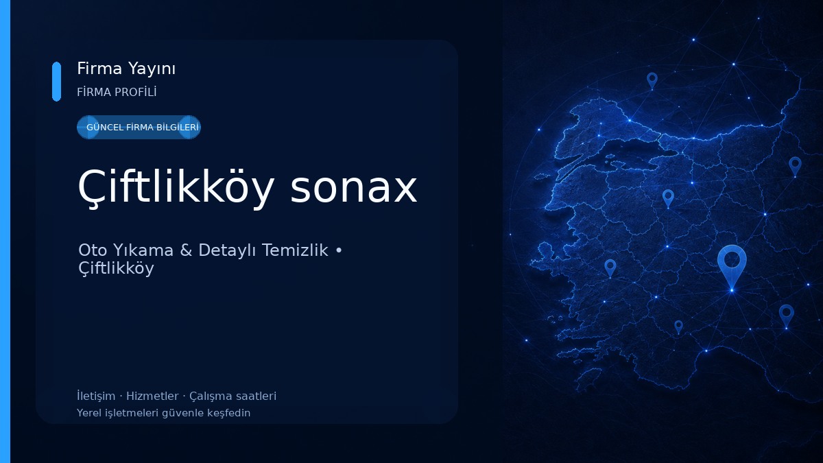 Çiftlikköy sonax Oto Yıkama & Detaylı Temizlik