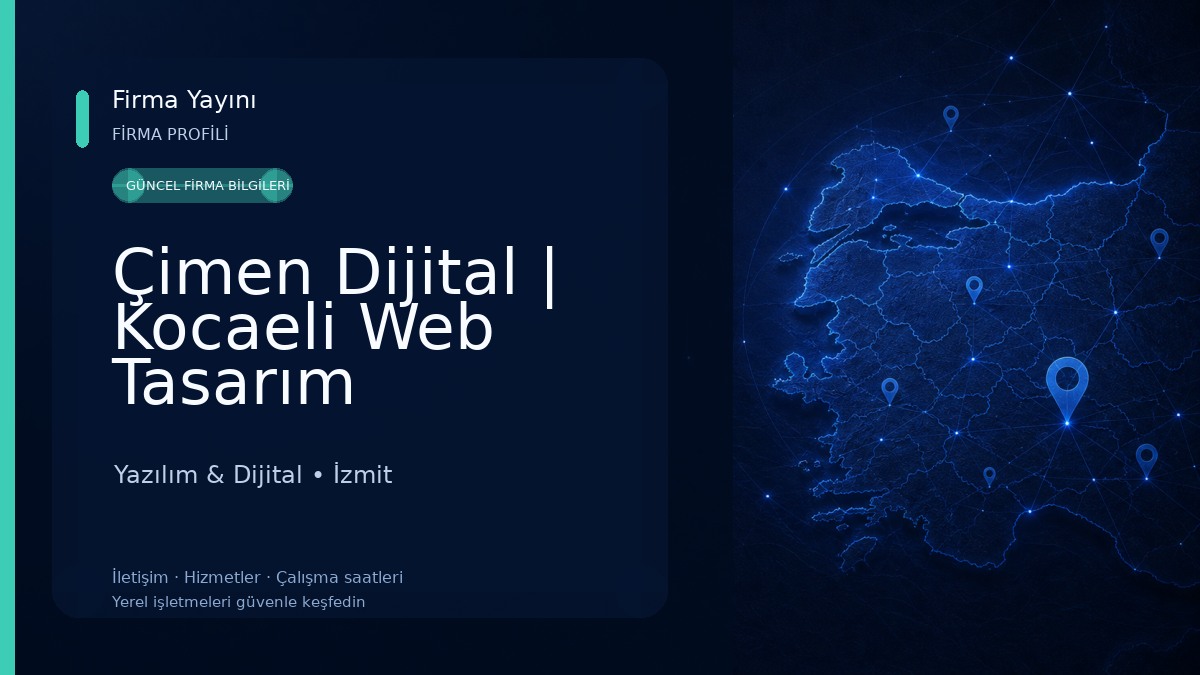 Çimen Dijital | Kocaeli Web Tasarım Yazılım & Dijital