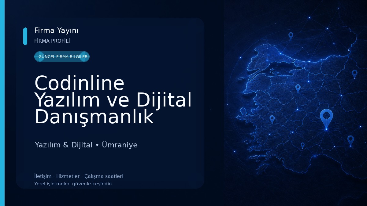 Codinline Yazılım ve Dijital Danışmanlık Hizmetleri Yazılım & Dijital