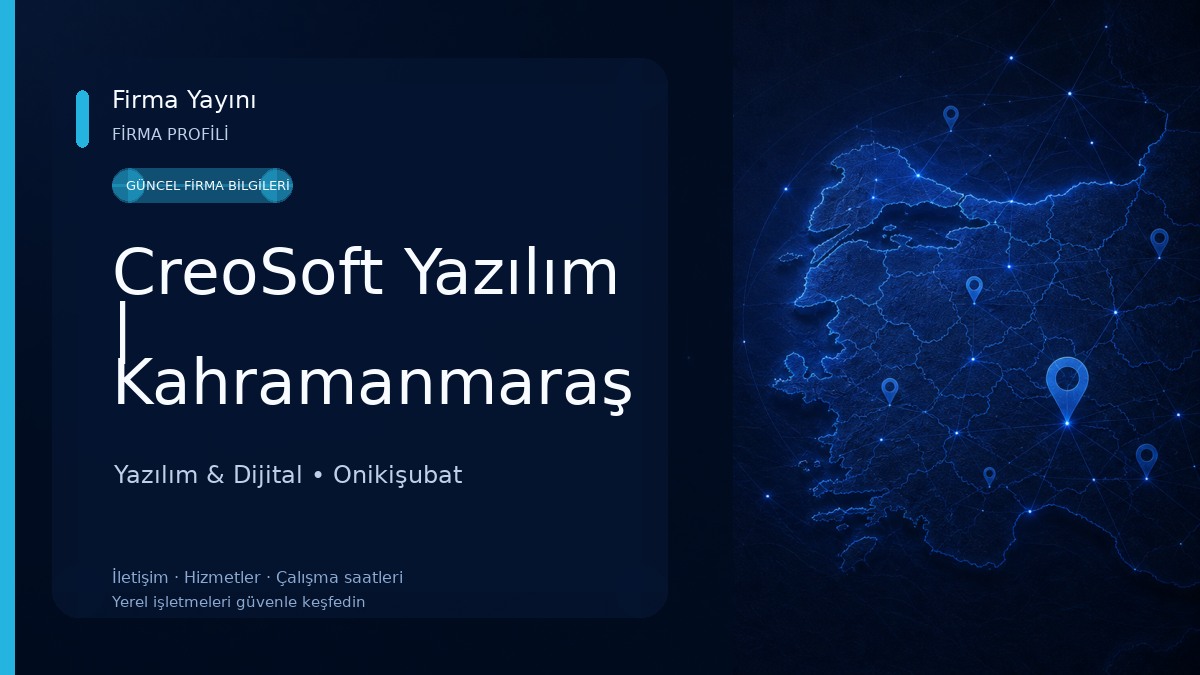 CreoSoft Yazılım | Kahramanmaraş E Ticaret | İdeaSoft Kahramanmaraş Yazılım & Dijital
